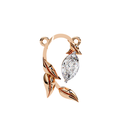 Leaflight – Marquise Lab Diamond Leaf Necklace