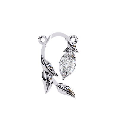 Leaflight – Marquise Lab Diamond Leaf Necklace