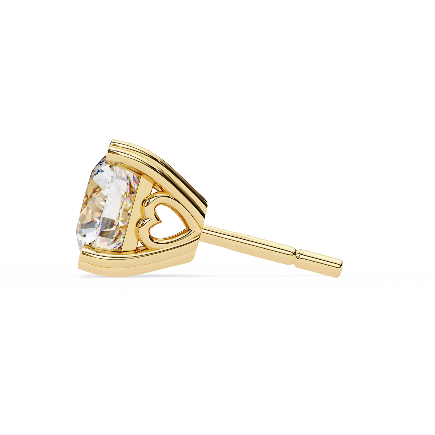 Lyra Studs – Round Lab Diamond Classic Solitaire Earrings