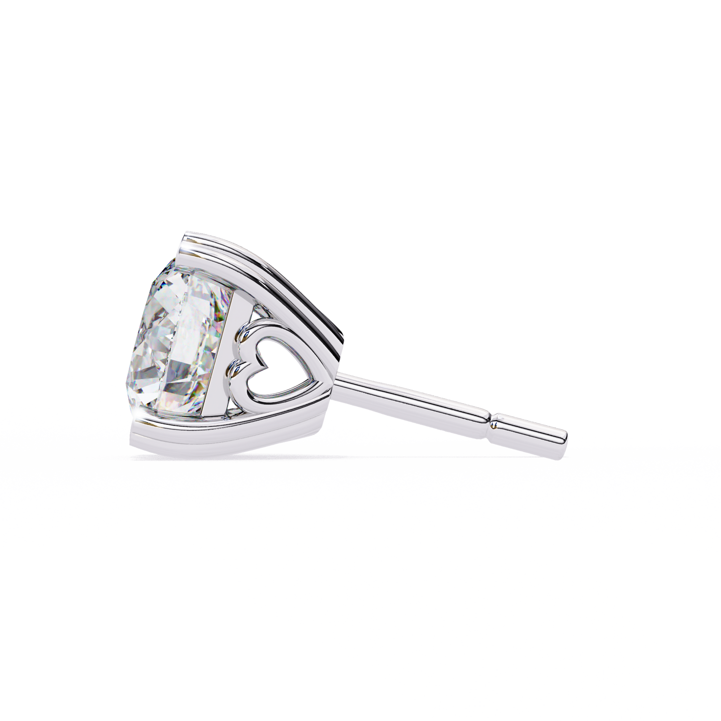 Lyra Studs – Round Lab Diamond Classic Solitaire Earrings