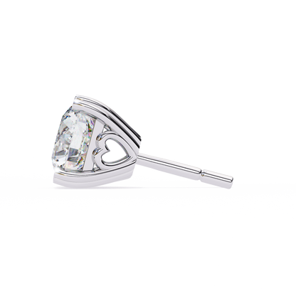 Lyra Studs – Round Lab Diamond Classic Solitaire Earrings