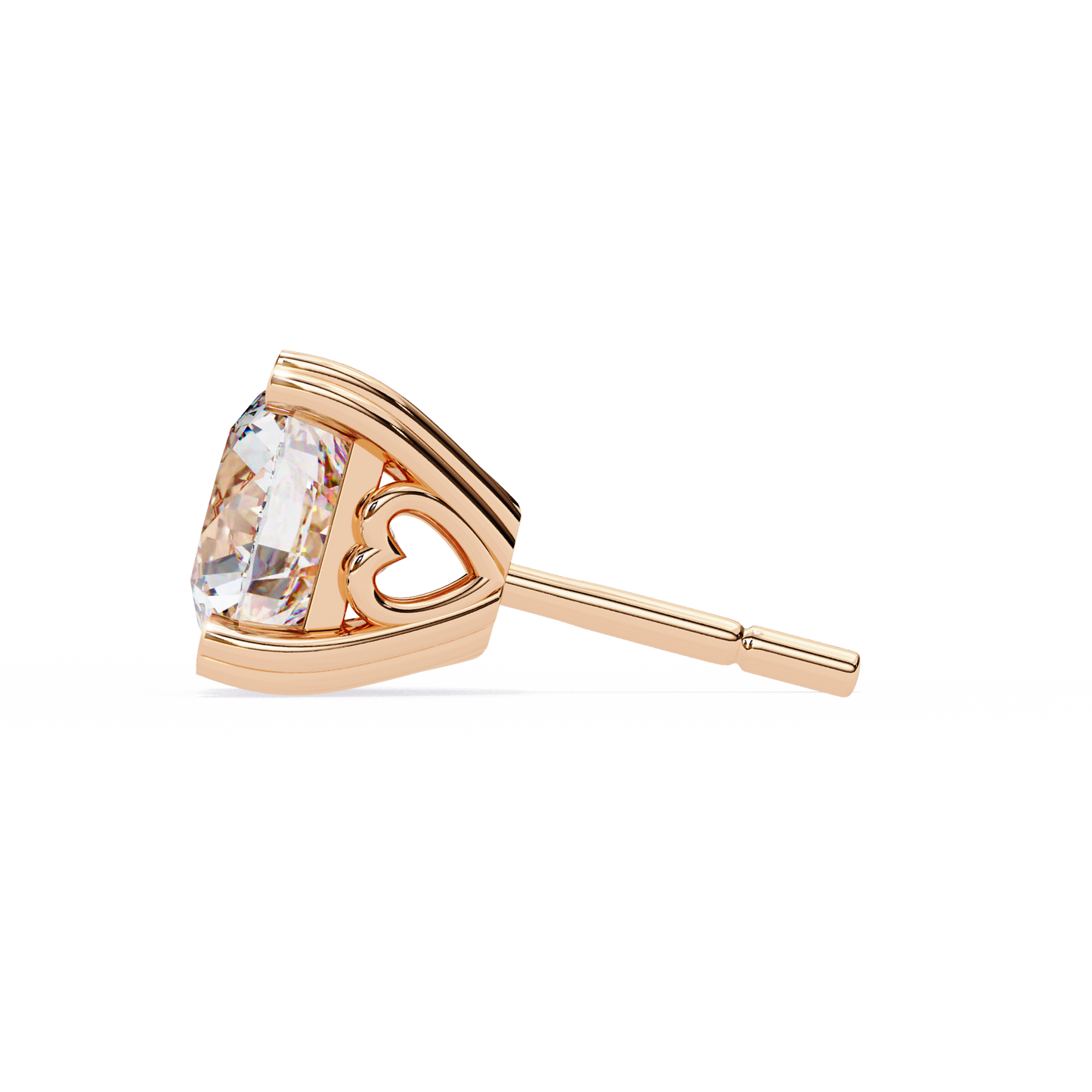 Lyra Studs – Round Lab Diamond Classic Solitaire Earrings