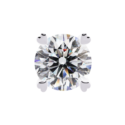 Lyra Studs – Round Lab Diamond Classic Solitaire Earrings