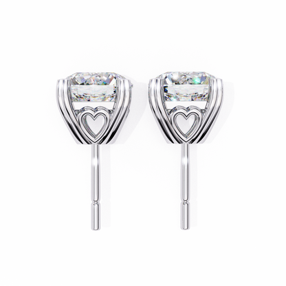 Lyra Studs – Round Lab Diamond Classic Solitaire Earrings