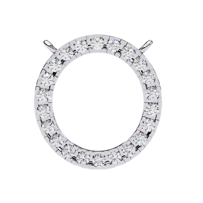 Twinkle Row – Round Lab Diamond Curved Bar Necklace