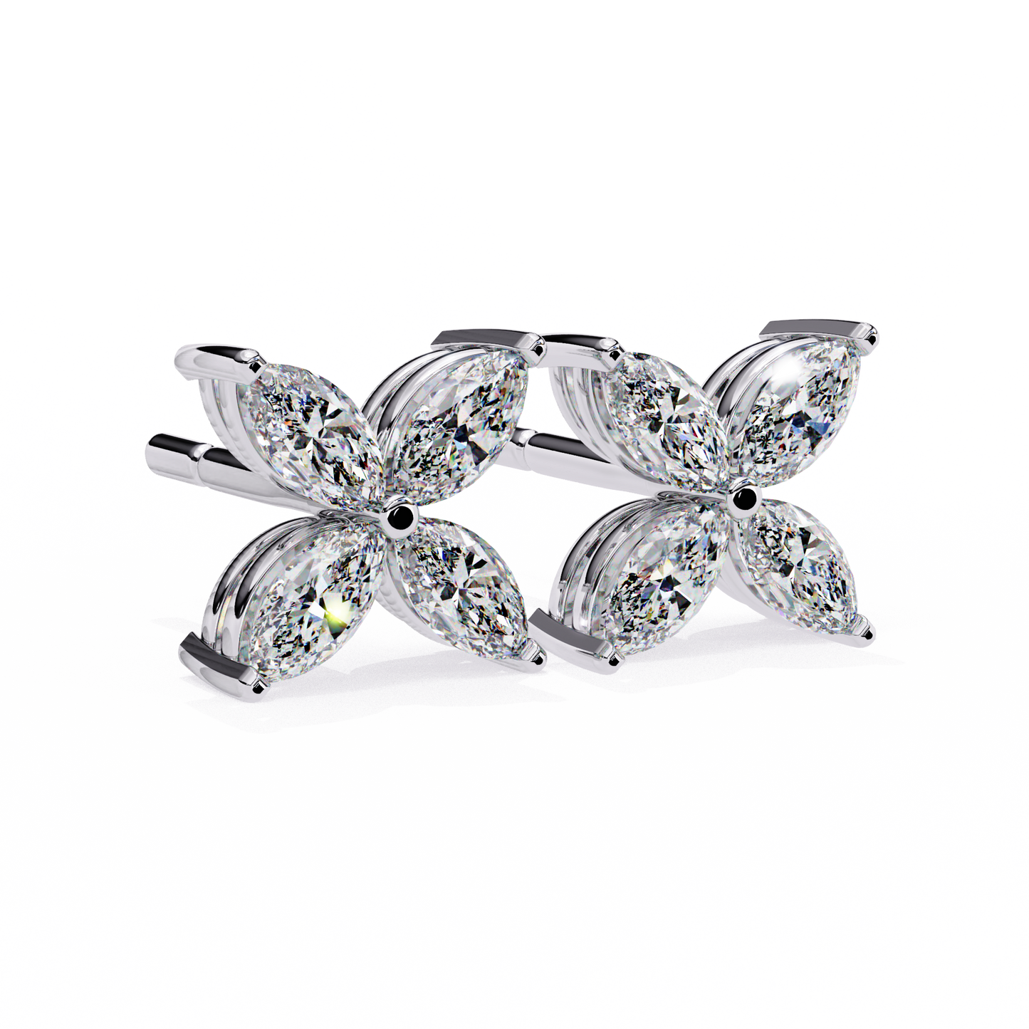 Marquise Mist – Lab Diamond Minimal Earrings