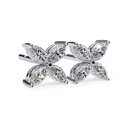 Marquise Mist – Lab Diamond Minimal Earrings
