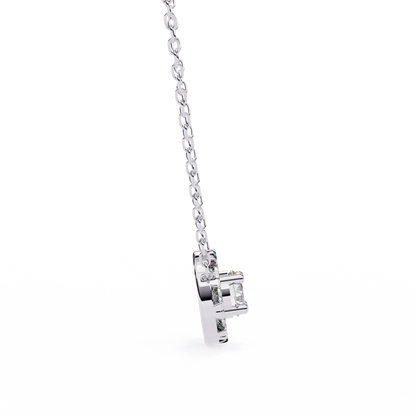 Starlit Charm – Round Lab Diamond Trio Necklace
