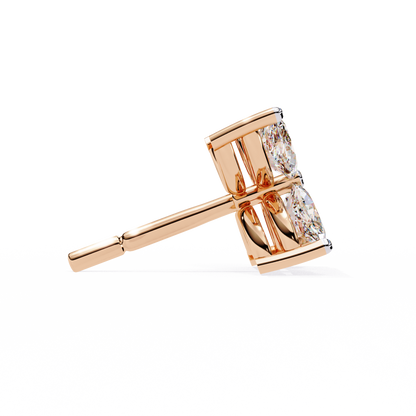 Marquise Mist – Diamond Minimal Earrings