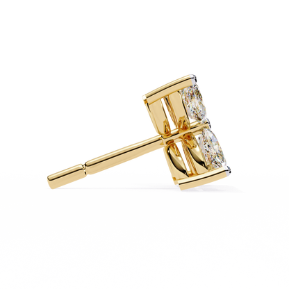 Marquise Mist – Lab Diamond Minimal Earrings