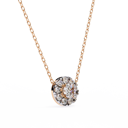 Starlit Charm – Round Lab Diamond Trio Necklace