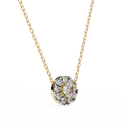 Starlit Charm – Round Lab Diamond Trio Necklace