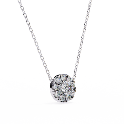 Starlit Charm – Round Lab Diamond Trio Necklace