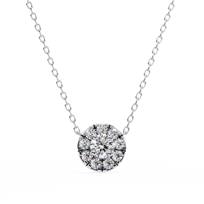 Starlit Charm – Round Lab Diamond Trio Necklace