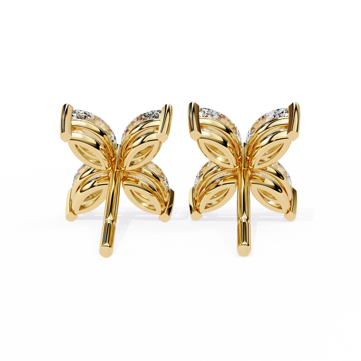 Marquise Mist – Lab Diamond Minimal Earrings