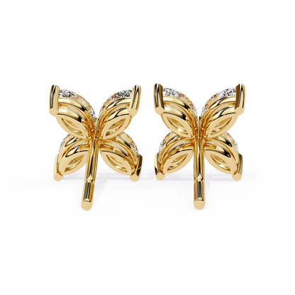 Marquise Mist – Lab Diamond Minimal Earrings