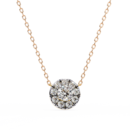 Starlit Charm – Round Lab Diamond Trio Necklace