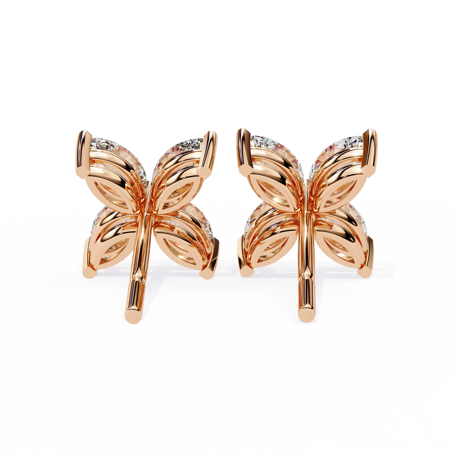 Marquise Mist – Lab Diamond Minimal Earrings