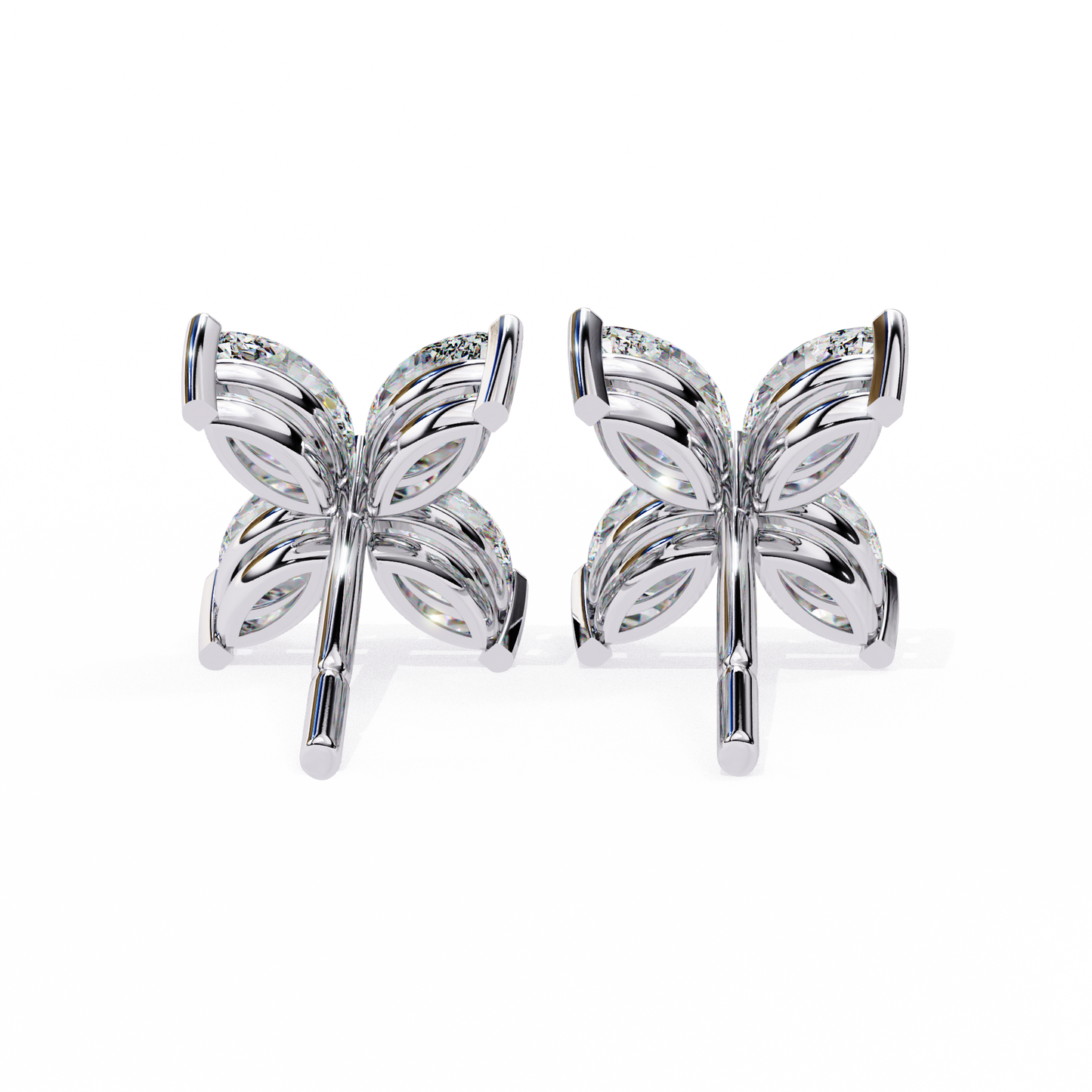 Marquise Mist – Lab Diamond Minimal Earrings