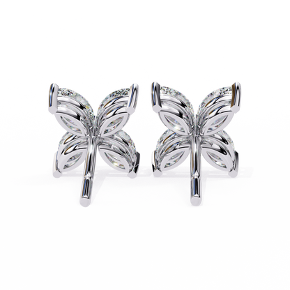 Marquise Mist – Lab Diamond Minimal Earrings