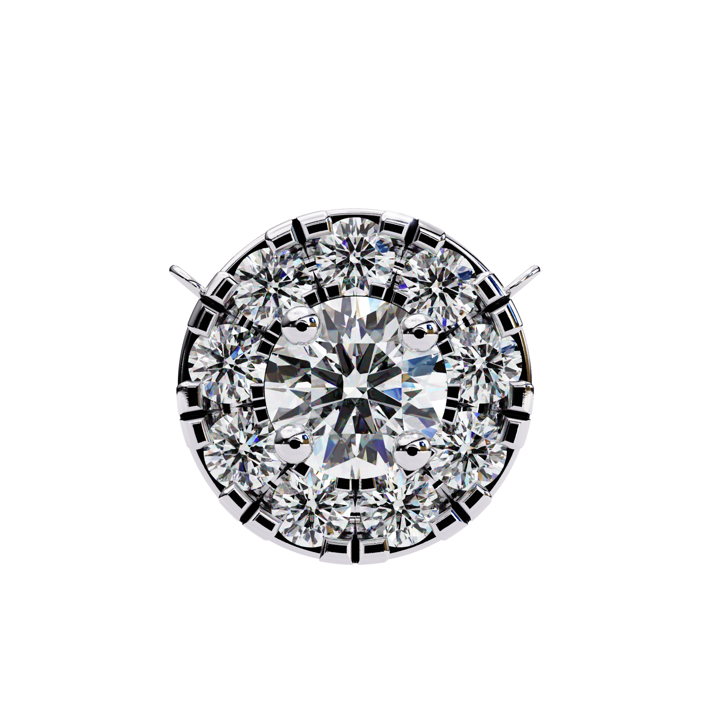 Starlit Charm – Round Lab Diamond Trio Necklace