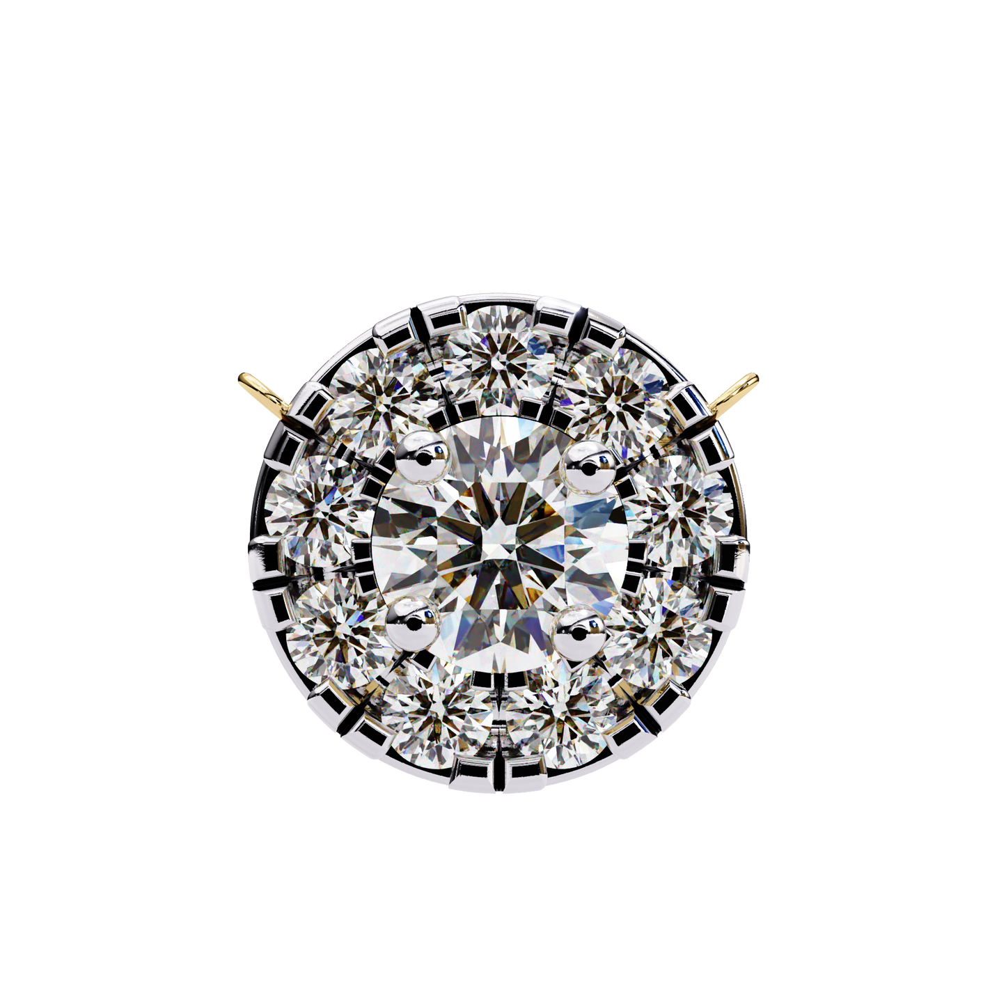 Starlit Charm – Round Lab Diamond Trio Necklace