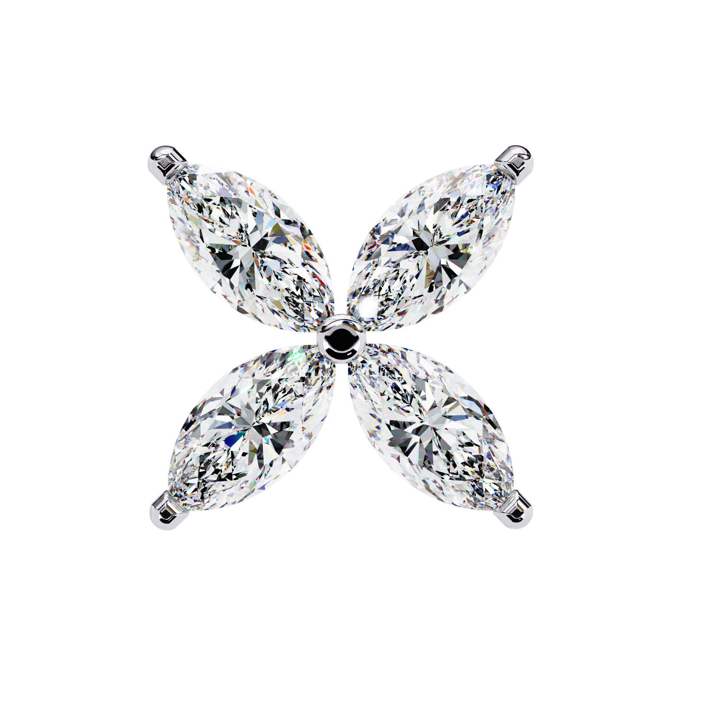 Marquise Mist – Lab Diamond Minimal Earrings