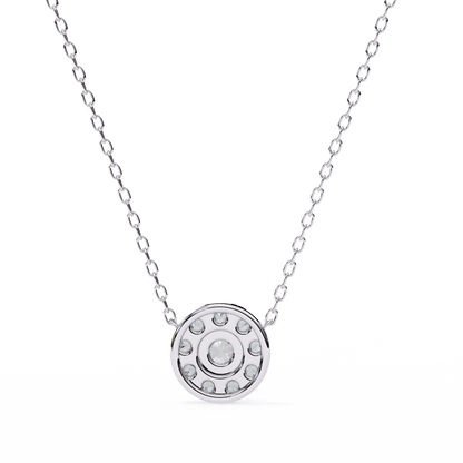 Starlit Charm – Round Lab Diamond Trio Necklace