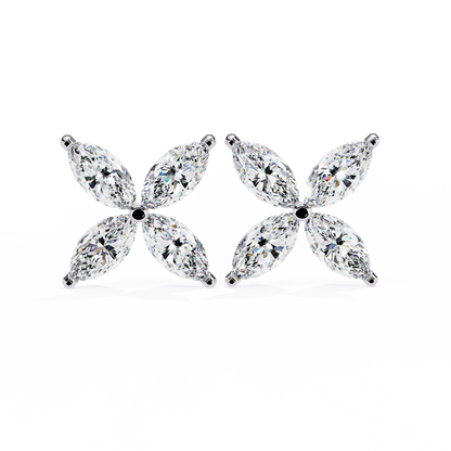 Marquise Mist – Lab Diamond Minimal Earrings