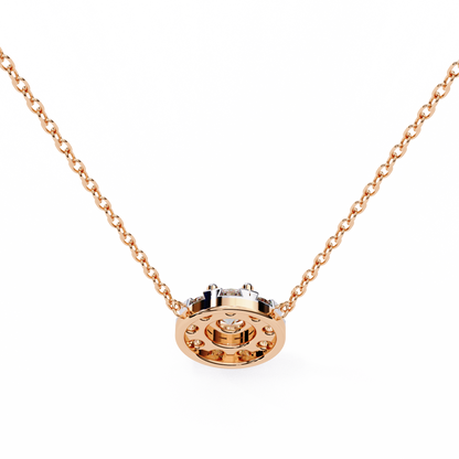 Starlit Charm – Round Lab Diamond Trio Necklace