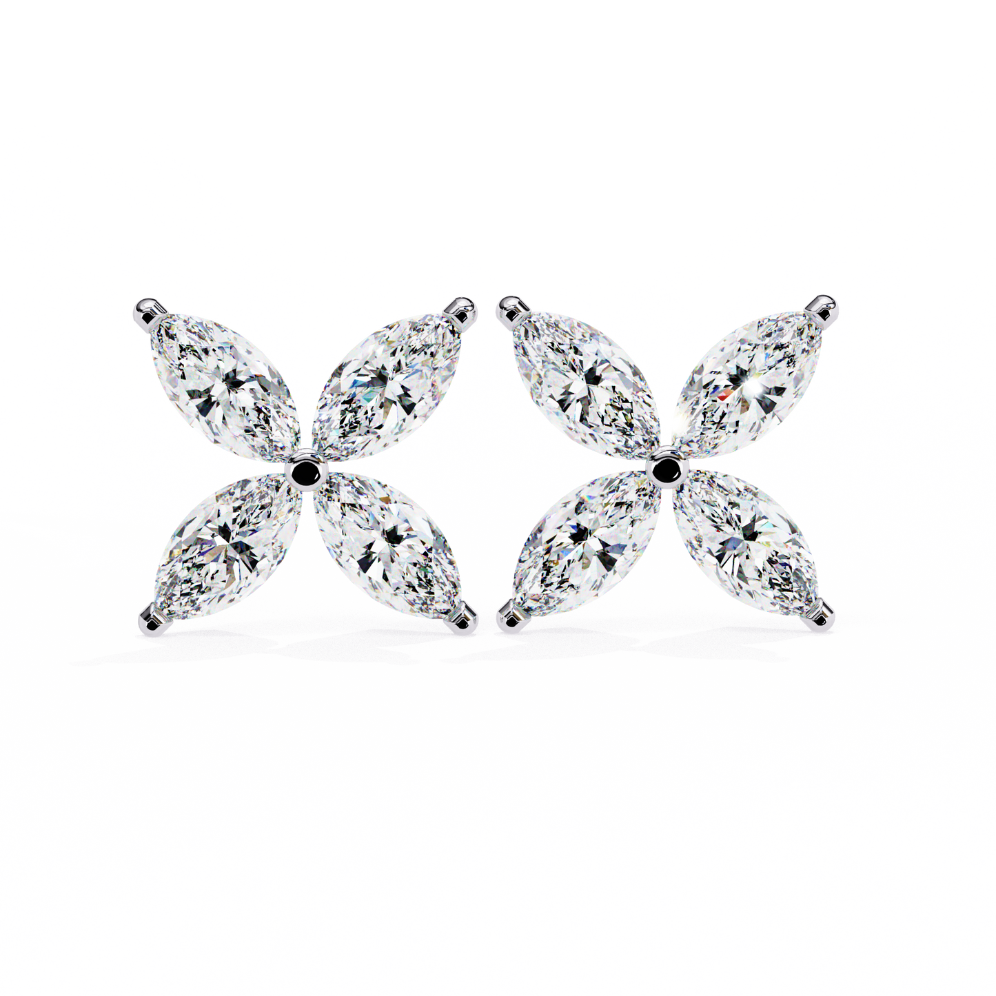 Marquise Mist – Lab Diamond Minimal Earrings
