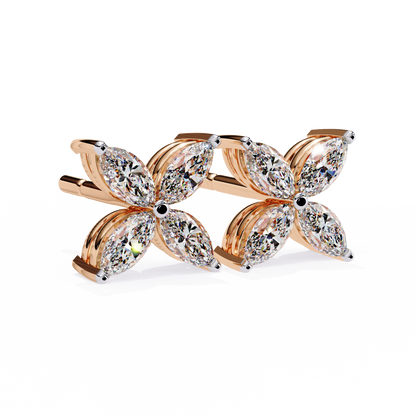 Marquise Mist – Lab Diamond Minimal Earrings