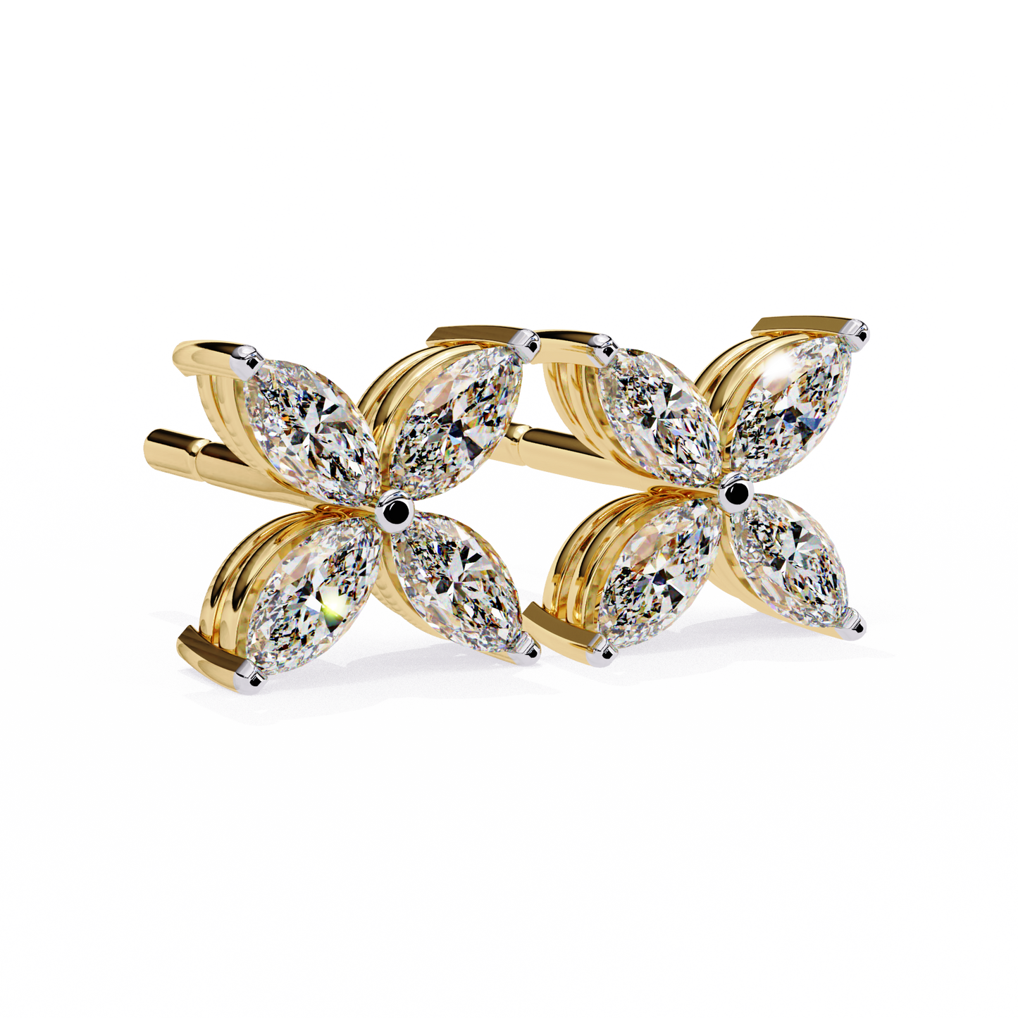 Marquise Mist – Lab Diamond Minimal Earrings