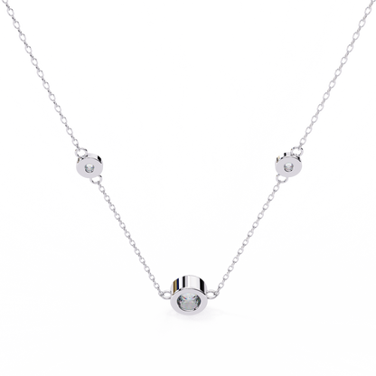 Trinity Dots – Round Lab Diamond Minimal Necklace