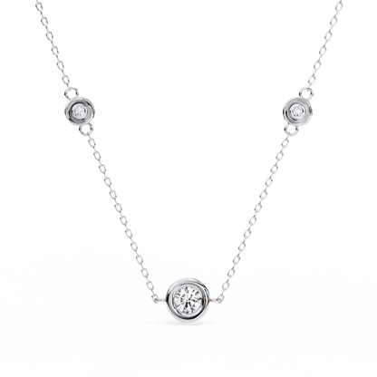 Trinity Dots – Round Lab Diamond Minimal Necklace