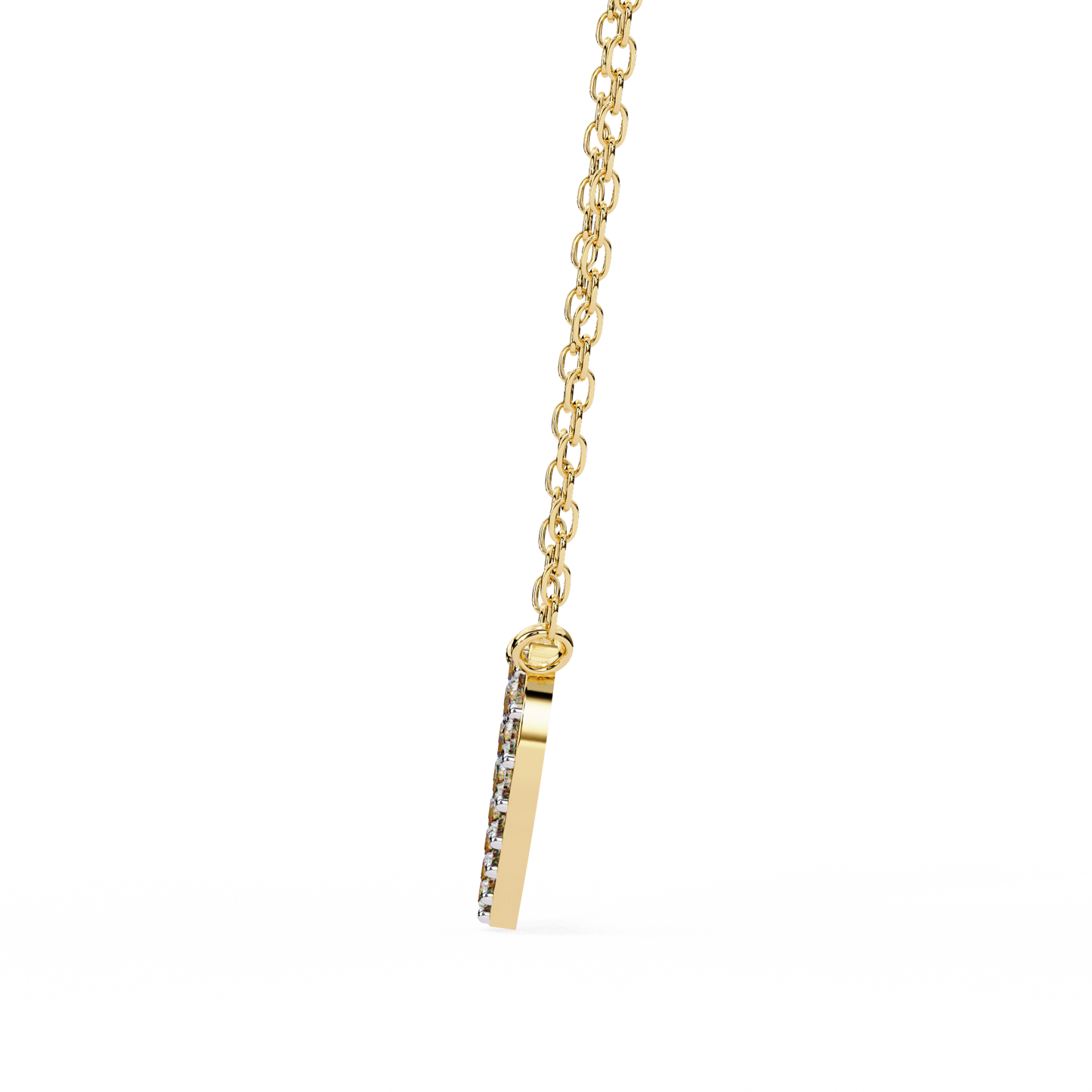 Infinity Echo – Round Lab Diamond Heart Necklace