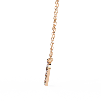 Infinity Echo – Round Lab Diamond Heart Necklace
