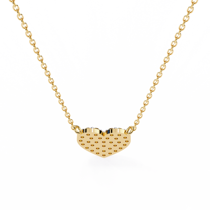 Infinity Echo – Round Lab Diamond Heart Necklace
