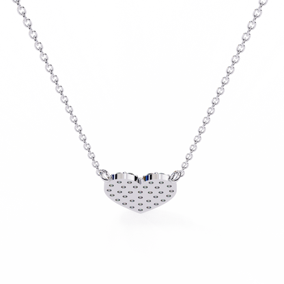 Infinity Echo – Round Lab Diamond Heart Necklace