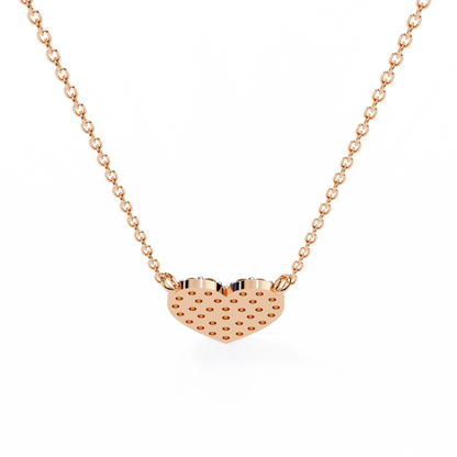 Infinity Echo – Round Lab Diamond Heart Necklace