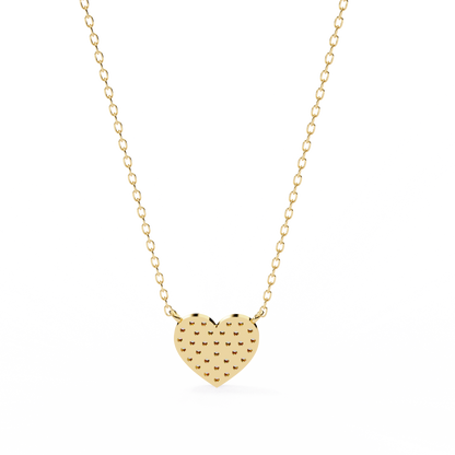 Infinity Echo – Round Lab Diamond Heart Necklace