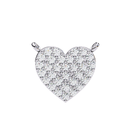Infinity Echo – Round Lab Diamond Heart Necklace