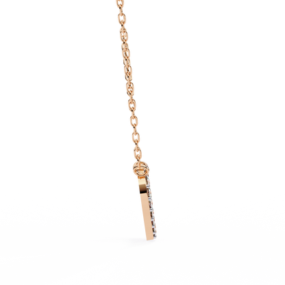 Infinity Echo – Round Diamond Heart Necklace