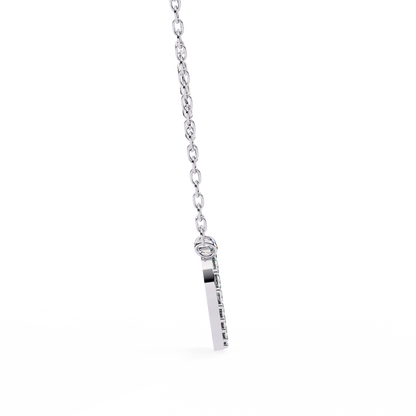 Infinity Echo – Round Lab Diamond Heart Necklace