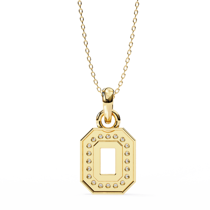 Golden Loop – Lab Diamond Chain Accent Necklace