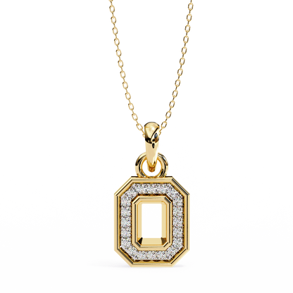 Golden Loop – Lab Diamond Chain Accent Necklace