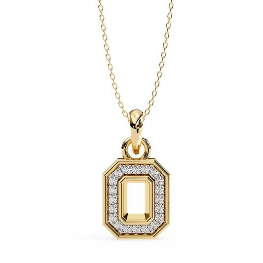 Golden Loop – Lab Diamond Chain Accent Necklace