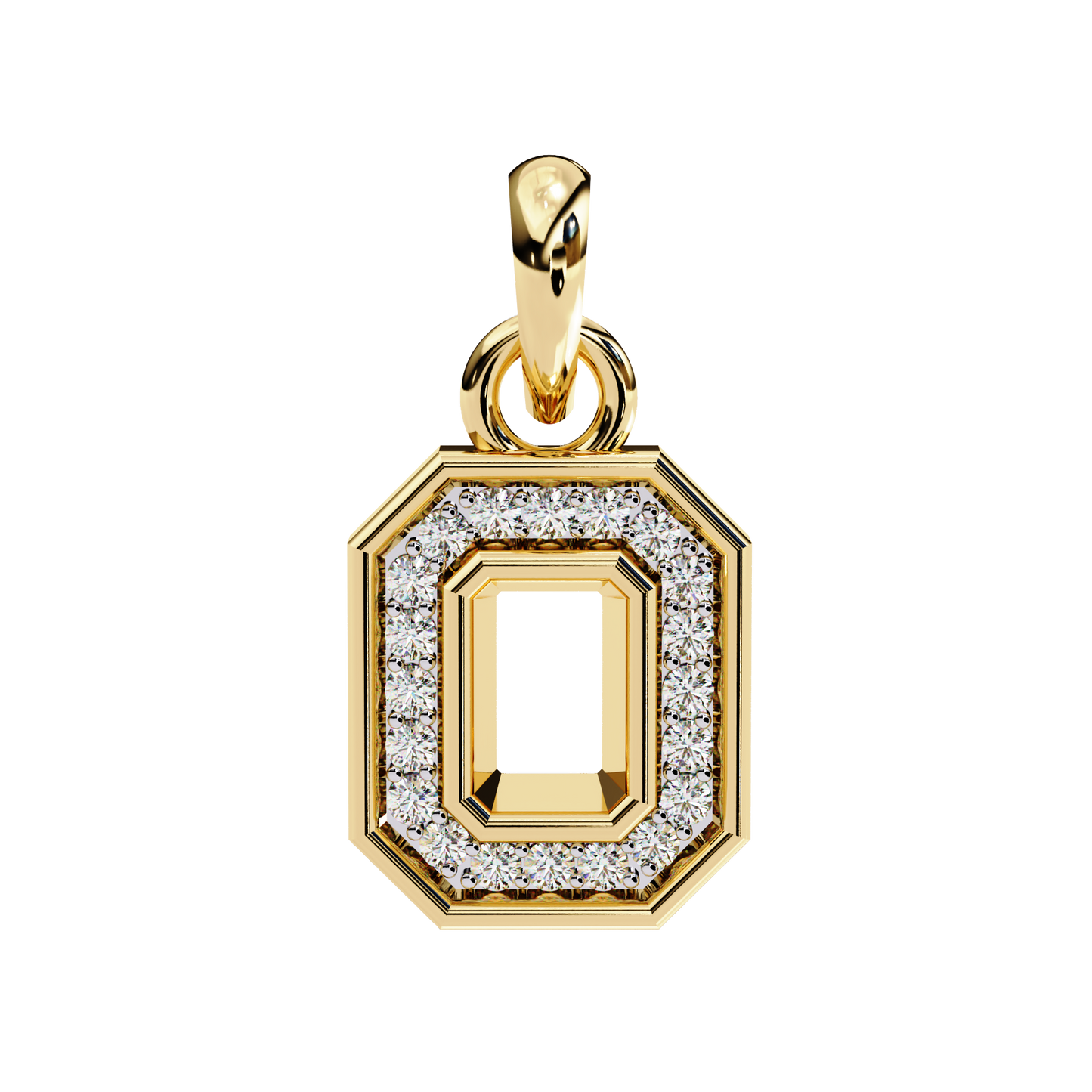 Golden Loop – Lab Diamond Chain Accent Necklace