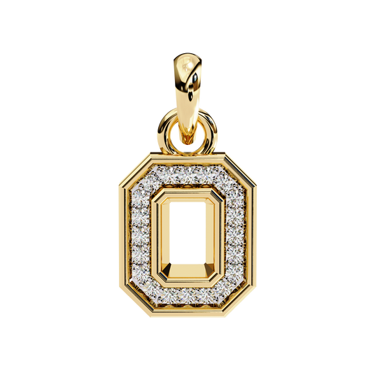 Golden Loop – Diamond Chain Accent Necklace