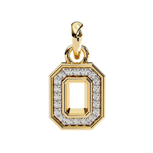 Golden Loop – Diamond Chain Accent Necklace